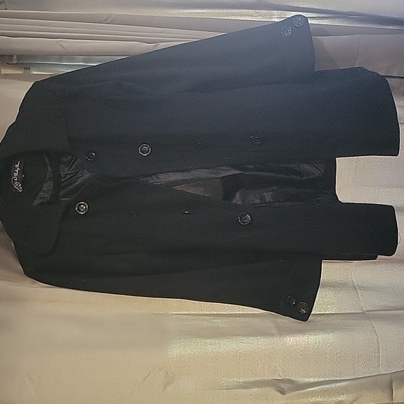Black Ruby Rose Peacoat - Picture 1 of 5